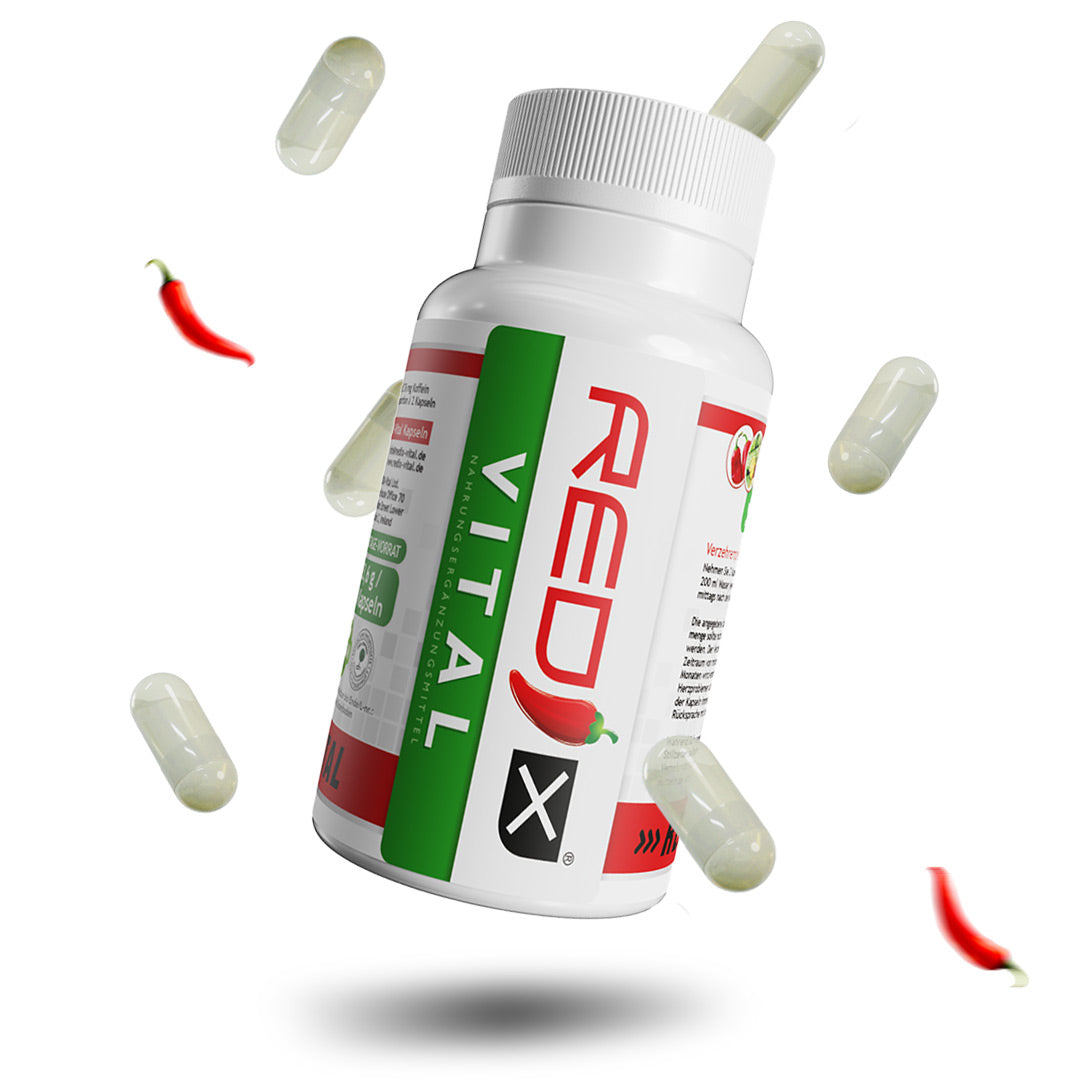 Vegane Abnehmtabletten, Öko-Control zertifiziert - Effektive Gewichtsabnahme ohne strenge Diäten - 1 Monatsvorrat - REDIX-Vital